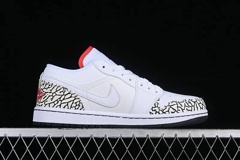 All categories Air Jordan Jordan series basketball shoes Air Jordan 1 Low Air Jordan 1 Low AJ1 Joe 1 white burst pattern low-top cultural casual sneakers 338145-162